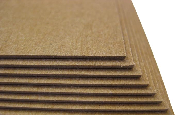 300 Sheets Chipboard 46pt (Point) 5 X 7 Inches Heavy Weight Photo|Card Size .046 Caliper Thick Cardboard Craft and Packing Brown Kraft Paper Board - Image 3
