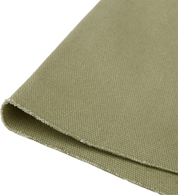 100% Cotton Canvas by The Yard, 16oz Natural Duck Fabric for DIY Upholstery, Tool Bags, Painting, Work Aprons & Crafts (Cotton Canvas-Green, 2 Yard (58" x 72")) - Image 5