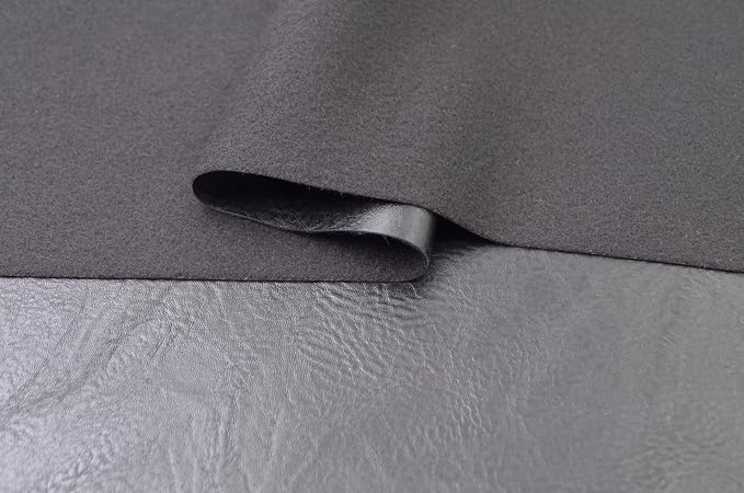1 Yards 54" x 36" Black Faux Leather Fabric Distressed Bark Texture Soft Fake Leather Fabric by The Yard Black Upholstery Vinyl for Sofa Bags Chairs Car Seats DIY Crafts - Image 5