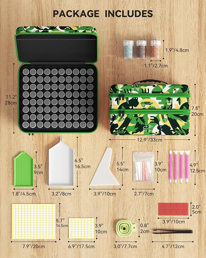 ARTDOT 240 Slots Storage Container for Diamond Painting Kits for Adults,Portable Diamond Painting Storage Box with Accessories and Tools - Image 4