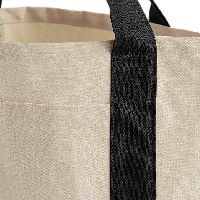 TBF 12 Pack Mini Iconic Canvas Shopping Bags with Gusset – Reusable Eco-Friendly Tote Bags with Handles - Image 4