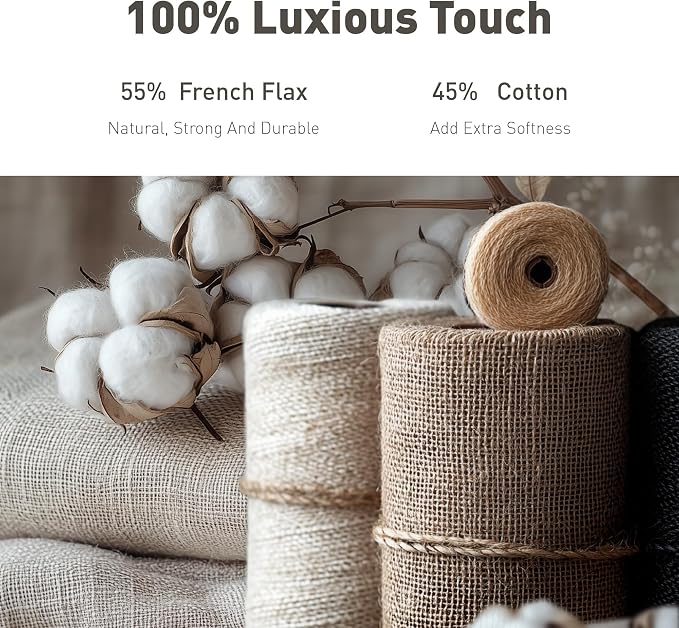 Hyde Lane Linen Quilt Set King Size, Grey - Breathable Box-Stitch Coverlet | 55% Flax Blend Front, Soft Cotton Backing, Machine Washable, Gets Softer After Every Wash - Image 3