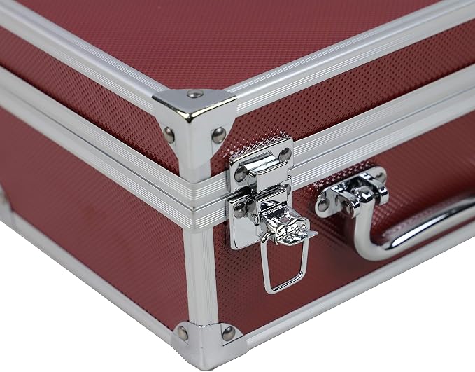Ursae Minoris Elite Red Aluminum Box with Handle for 30 Certified or Certified-Style Coin Holders NGC, PCGS, ANACS, Elite, Lighthouse, BCW - Image 5