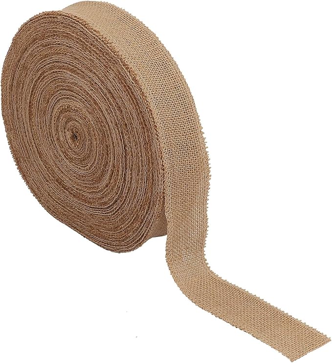 AK TRADING CO. 2-Inches Wide Natural Jute Burlap Fabric Rolls - 100 Yards - Image 2