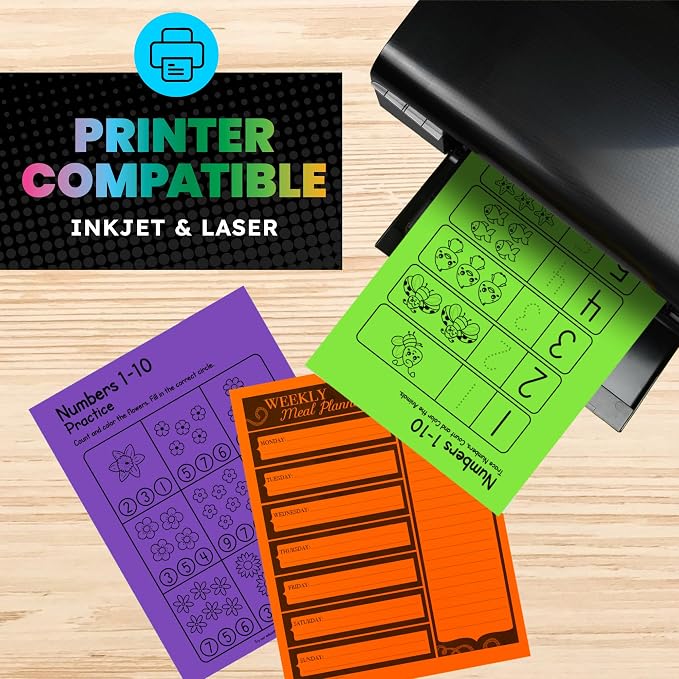 Hygloss Dark Green Bright Colored Cardstock - 8.5x11-Inch, 90 Sheets, 65 lb/ 176 gsm, Fade-Resistant, Acid-Free Color Card Stock Paper - Image 6