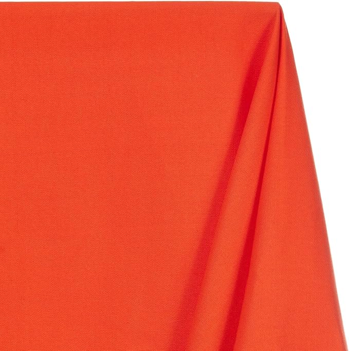 Cotton Duck Canvas Fabric Heavy Duty Outdoor 10 Oz Thick Cloth Material By The Yard & Roll Wholesale - Orange (1 Yard) - Image 2