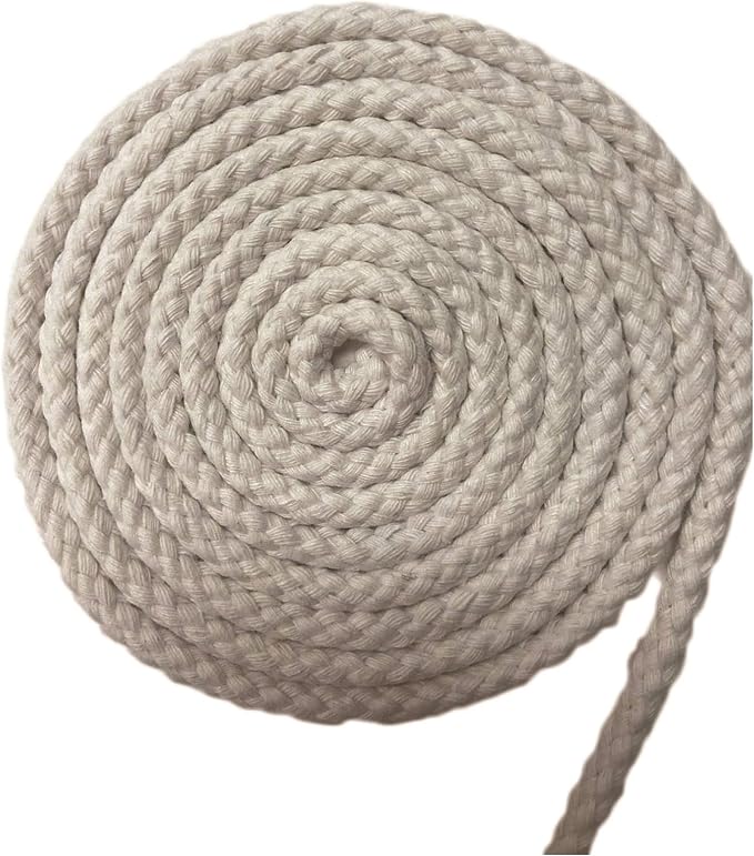 Beyond Trim Drawstring Cord Rope - 100% Cotton Replacement Piping Drawcord Clothing Sewing DIY Crafts 80B White 3 Yards - Image 2