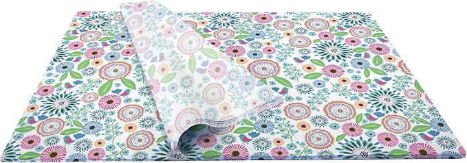 Jillson Roberts Bulk 240 Sheet-Count 20 x 30 Premium Printed Tissue Paper Available in 12 Designs, Pretty Petunia - Image 2