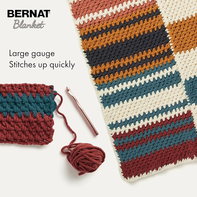 Bernat Blanket Bright Yarn, School Bus Yellow - Image 3