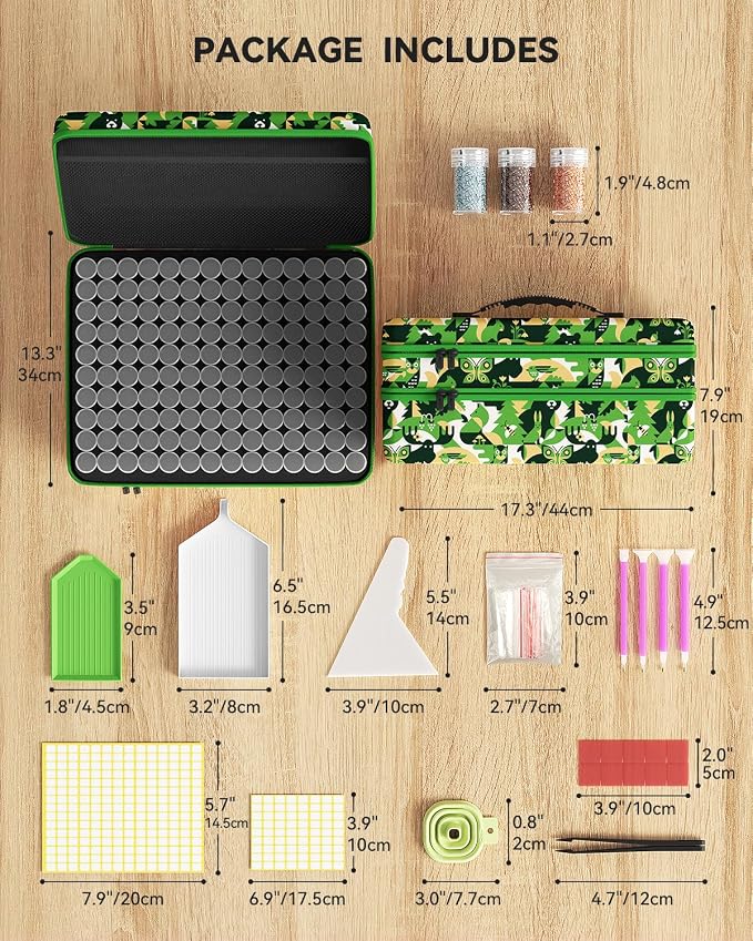 ARTDOT 420 Slots Storage Container for Diamond Painting Kits for Adults,Portable Diamond Painting Storage Box with Accessories and Tools - Image 4