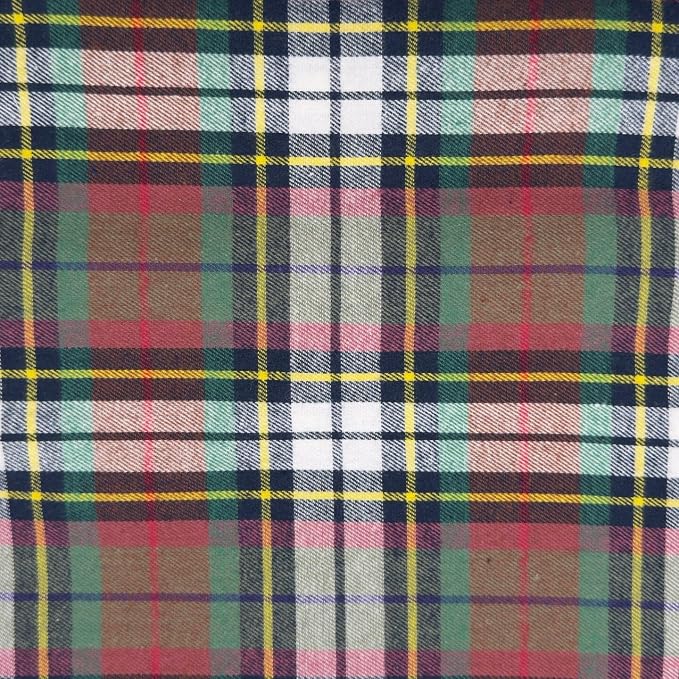 FabricLA 100% Cotton Flannel Fabric 60" Wide 180 GSM Lightweight - Super Soft Fabric for Sewing Quilts Pajamas Blankets Shirts and Crafts - Redford Meadow Plaid Check, Style 11-1 Yard Pre Cut by FabricLA