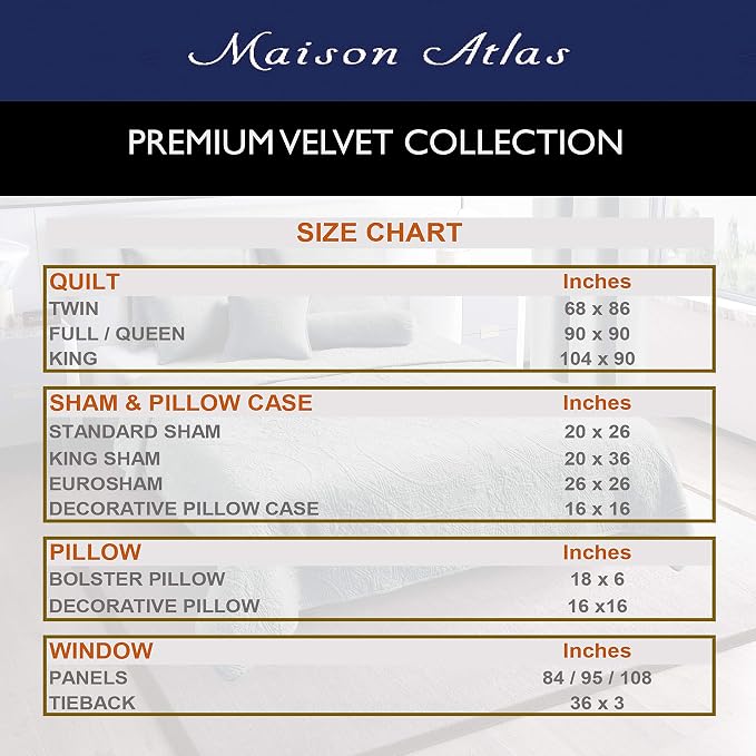 Velvet Quilt Maxi Set, Seven Pieces Ensemble, Jewel Premium Heavy Velvet Collection, Cotton Backing, Cotton Batting, Full/Queen, Burgundy - Image 8
