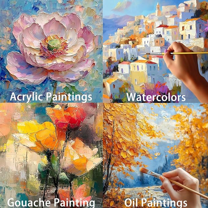 Canvas for Painting,24 Inch x 20 Feet Canvas Blank Oil Painting Paper Roll | 100% Cotton,White,Double Primed,Acrylic, Pouring Watercolor,Oil Painting - Image 8