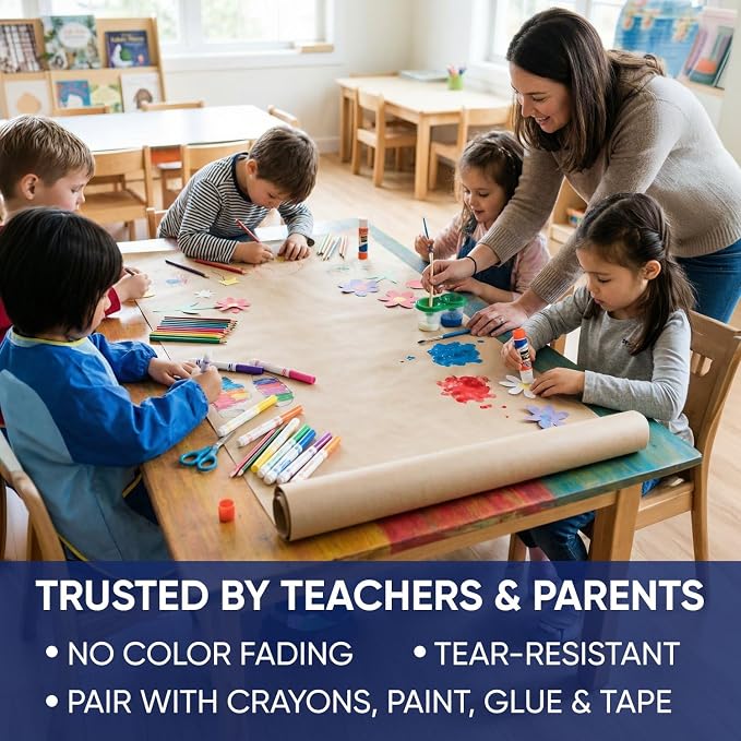 Lilac Construction Paper Roll 36" x 100 ft – Made in USA – 36" Bulletin Board Paper for Classroom & School, Teachers & Kids - Image 6