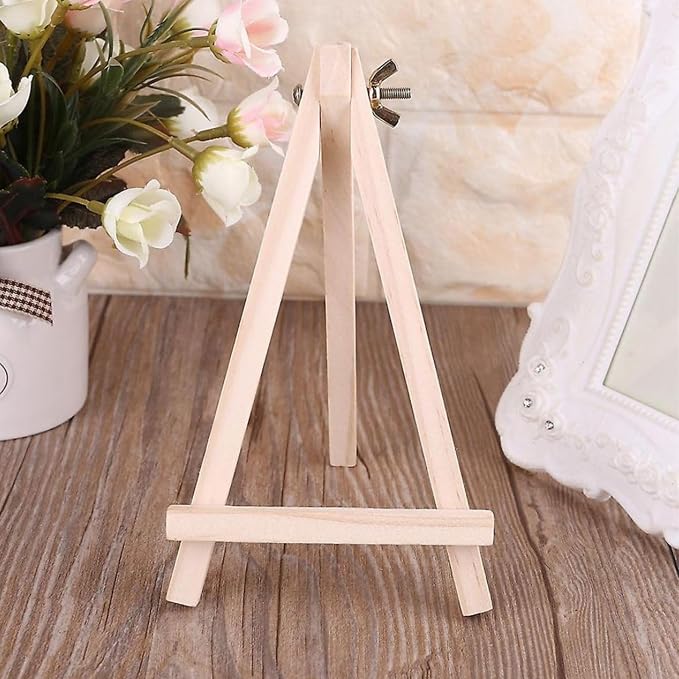 Mini Wooden Easels – Pack of 10 Small 7-Inch Adjustable Tabletop Stands for Art, Kids, Students, and Photo Display - Image 4