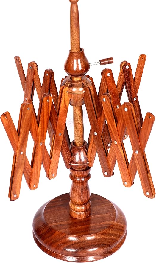 Vintage Wooden Yarn Winder for Knitting and Crocheting Wool Yarn String and Fiber Ball Winder(Rose Wood Swift) by Sunrise