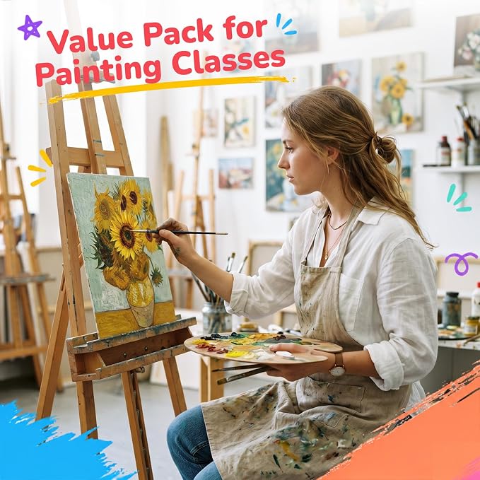 Canvas Boards for Painting 11x14 Inch 100 Pack, Blank Canvas Panels, 100% Cotton Art Supplies for Acrylics Oil Watercolor Tempera Paints - Image 6
