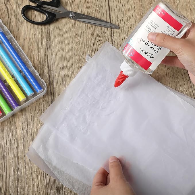 Yeaqee 27x19 Inches Wet Strength Tissue Paper for Art,100 Sheets | White Wet Strength Tissue Paper Tear Resistant When Wet, Ideal for Collage Wrapping Packing, Model Making Carnival Crafts - Image 6
