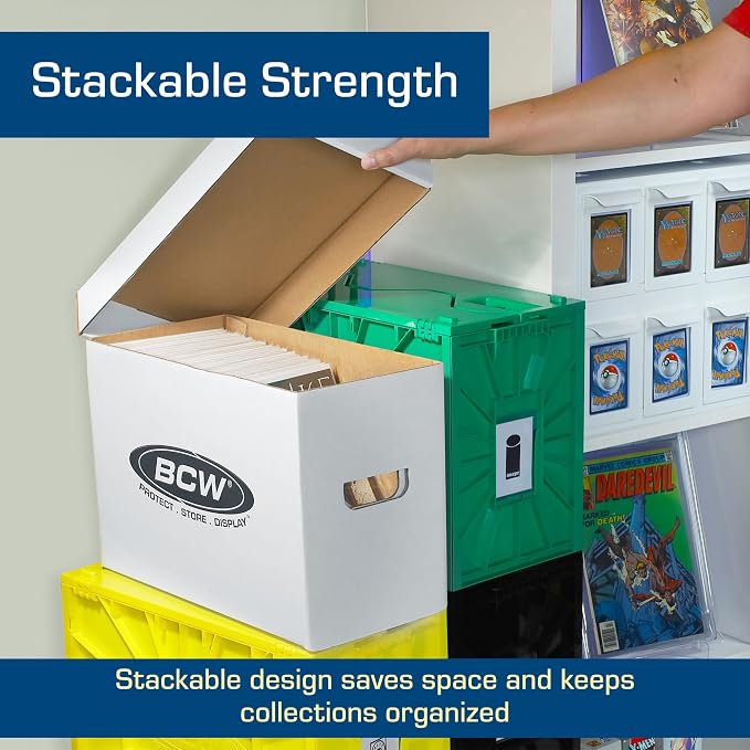 BCW Short Comic Storage Box - 3 Pack | Holds 150-175 Current/Silver Age Comics | Stackable, Durable 200 lb. Strength - Image 6