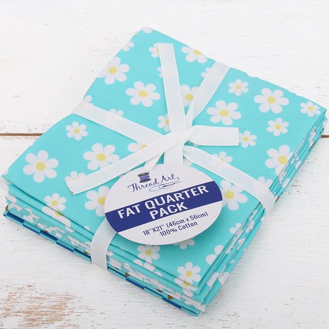Threadart Cotton Quilting Fabric, Fat Quarter Grab Bag | Cotton fabric for quilting, sewing, crafts and home decor. Smooth woven fabric cuts cleanly for handmade projects. - Image 2