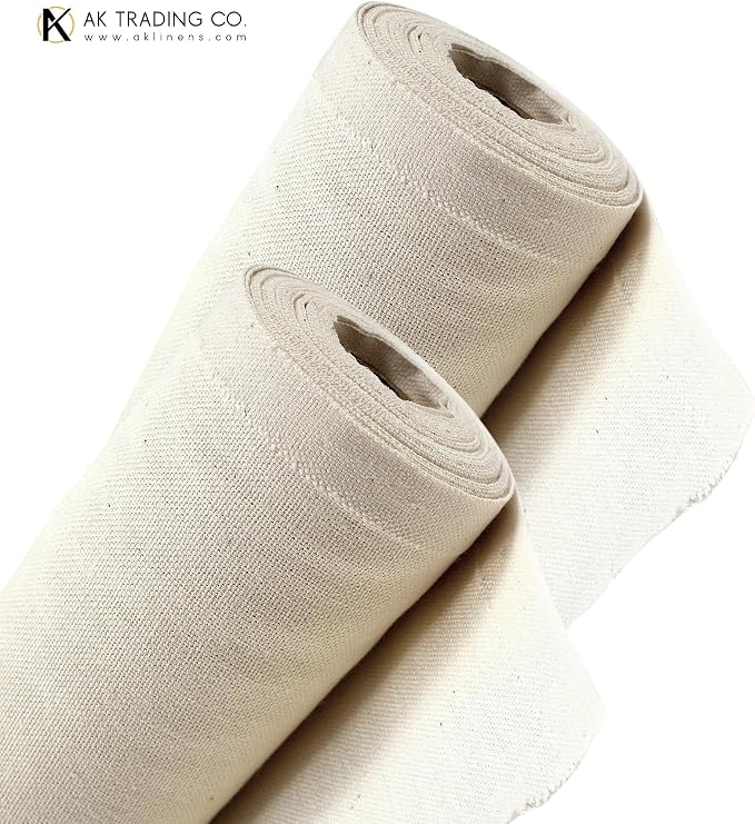 AK Trading CO. | Premium 7oz Natural Cotton Duck Canvas Fabric | 60'' Wide | Arts & Crafts, Upholstery, Home Projects - Lightweight & Durable - Perfect for Crafts, Apparel, and Décor - 10 Yards - Image 2