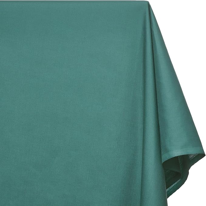 Cotton Polyester Broadcloth (44/45 Inch) Plain Weave Fabric by The Yard - for Sewing Fashion Apparel, Decor, & More (Teal, 5 Yards) - Image 2