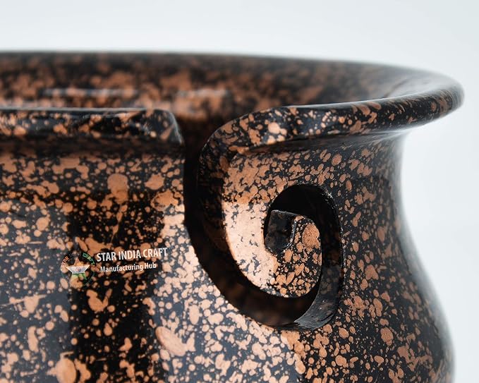 SIC Wooden Yarn Bowl for Knitting and Crochet, Golden Black Rosewood, 7 in | Hand-turned rosewood; smooth no-snag yarn slot; stable weighted base - Image 3