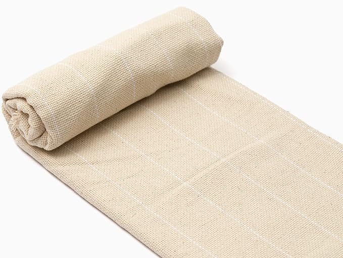 Cotton Monks Cloth for Rug Hooking and Needlework - 60" Wide Monks Cloth for Punch Needle - 100% Cotton Punch Needle Fabric for Rug and Frame Making (1/2 Yard) by Earth+Ethical