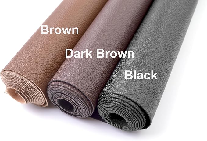 3 Yards 54" x 108" Soft Faux Leather Fabric Dark Brown Fake Leather Fabric Upholstery Vinyl for Sofa Bags Chairs Car Seats DIY Crafts - Image 6