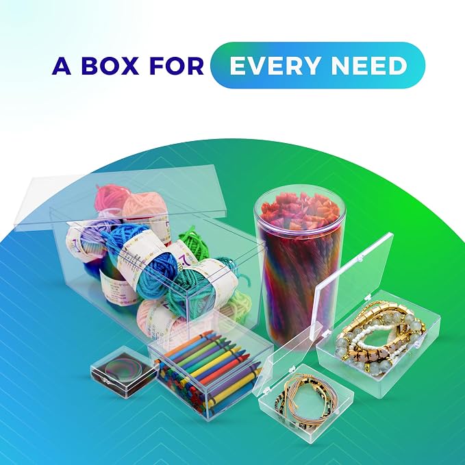10-Pack Clear Acrylic Card Storage Boxes with Lids – Holds 52 Playing Cards or 50 Standard Trading Cards Each, Stackable Organizer for Sports & TCG Cards (Unsleeved) - Image 8