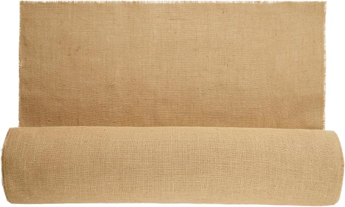 VEVOR Burlap Fabric Roll, 40” x 150 ft, High Density Wide Natural Burlap Fabric Rolls, Jute Fabric Burlap Tree Wrap Roll, for Decor, Crafts, Wedding, Gardening, Plant & Tree Winter Covering - Image 9