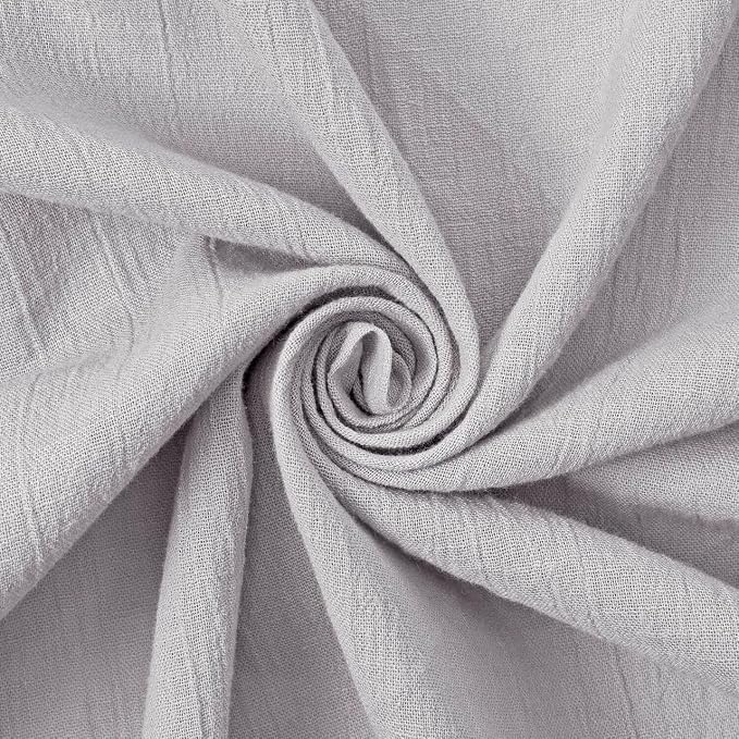 AK TRADING CO. 50" Wide 100% Cotton Island Breeze Gauze Fabric by The Yard – Lightweight, Breathable Material for Apparel, Crafts, Home Décor, Photoshoots, & DIY Projects (Silver, 25 Yards) by Fabrics%7CEventDecor%7CCrafts%7CUpholsteryFoam