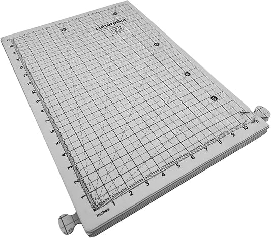 FLIP and FOLD 48 CutterPillar Versatile 5-IN-1 Mat for Travel and Storage - Fabric and Sewing Craft Projects - Self-Healing Mat 36"x48"-11"x17"