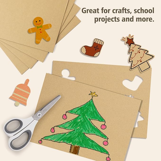 Golden State Art 50 Pack 11x17 Corrugated Cardboard Sheet 1/8" Flat Inserts | Large Flat Layer Pads, Corrugated Card Board Inserts for Shipping, Packing, Mailing or DIY Art Crafts, Box Dividers (Brown) - Image 5