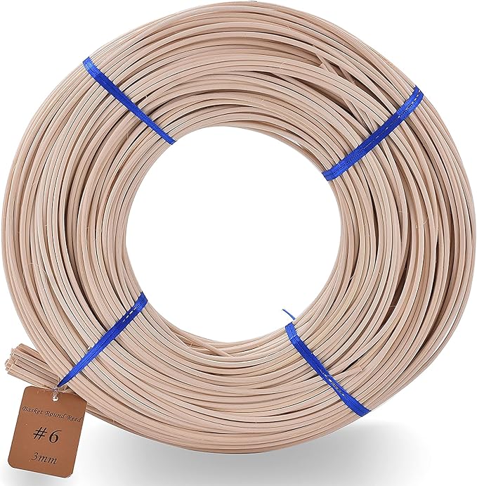 VFULIE 3mm Round Rattan Reed Basket Weaving 1-Pound by VFULIE