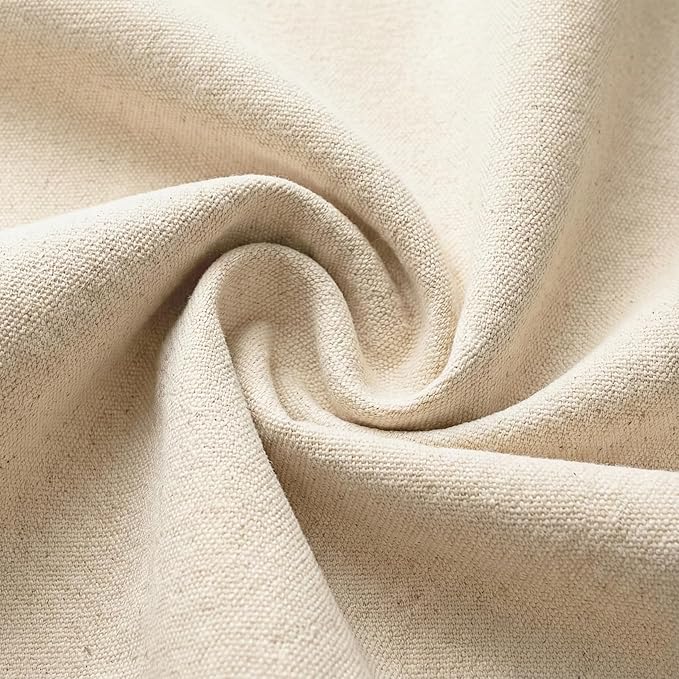 100% Cotton Canvas Fabric by the Yard, 63" x 2 Yards, 7 oz | Duck canvas fabric for painting, sewing, tote bags & DIY • One solid continuous piece • Extra length included - Image 5