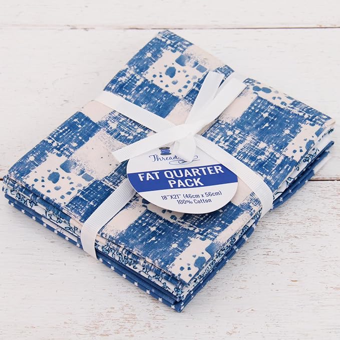 Threadart Cotton Quilting Fabric, Fat Quarter Grab Bag | Cotton fabric for quilting, sewing, crafts and home decor. Smooth woven fabric cuts cleanly for handmade projects. - Image 2