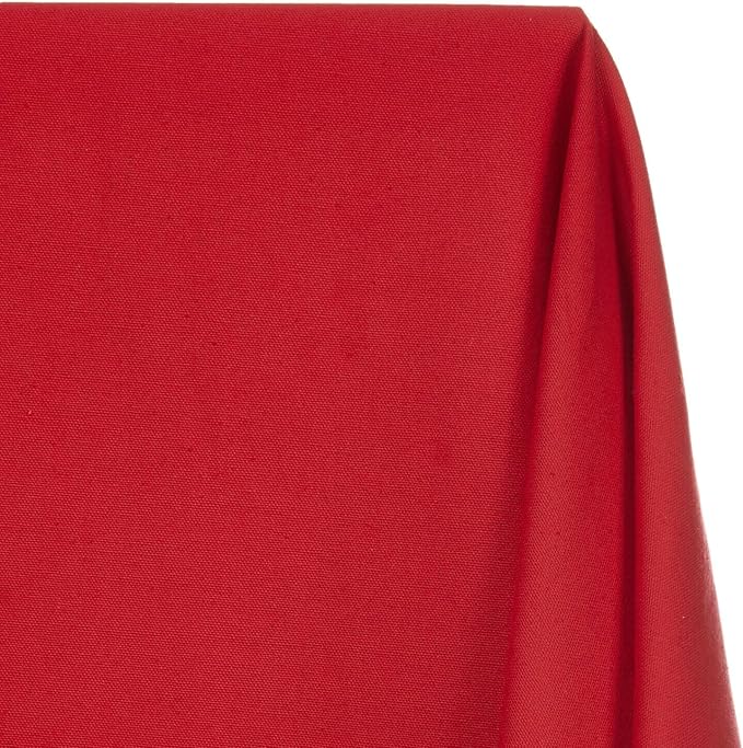 Cotton Duck Canvas Fabric Heavy Duty Outdoor 10 Oz Thick Cloth Material By The Yard & Roll Wholesale - Red (1 Yard) - Image 2