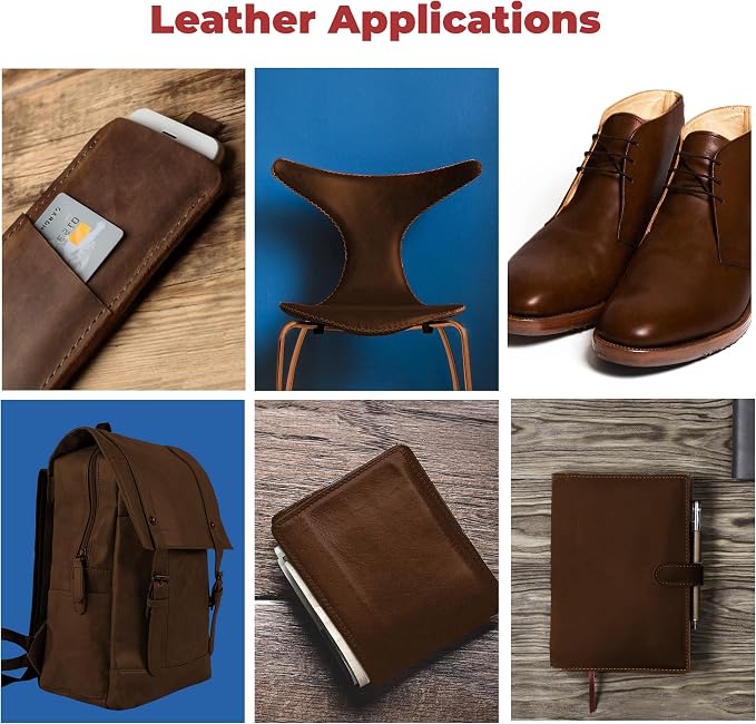 ELW Cowhide Bourbon Brown Leather 9-10 oz (3.6-4mm) Thickness Pre-Cut Calf Hide Full Grain Leather for Tooling, Holsters, Sheath, Carving, Embossing, Stamping - Image 8