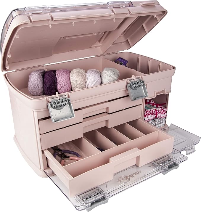 Large Three Drawer Organization System - Two Small Utility Stows | Battery, Jewelry, Small Parts, Craft, Sewing, Paint, Collectibles Storage - Image 4