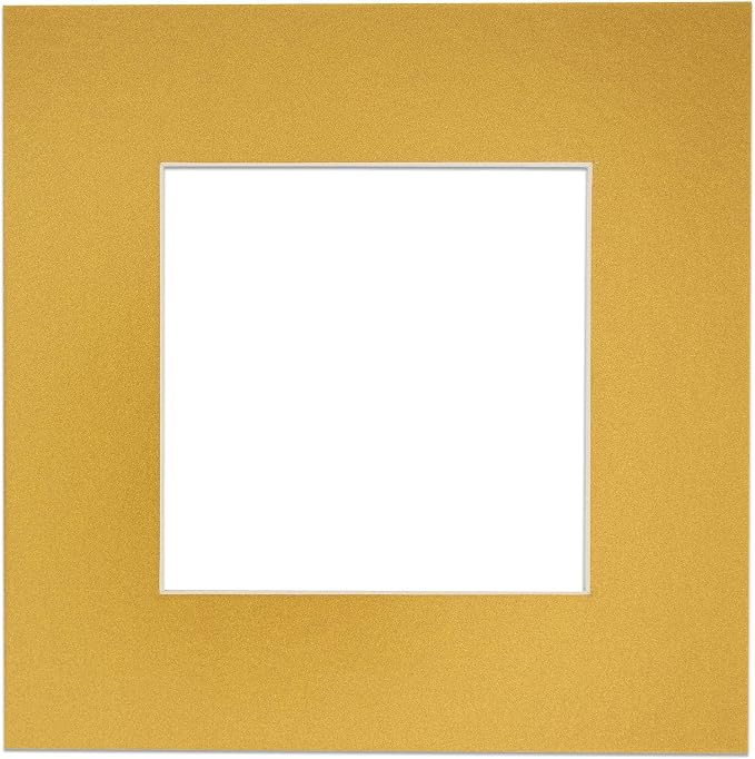 5x7 Mat for 8.5x11 Frame - Precut Mat Board Acid-Free Show Kit with Backing Board, and Clear Bags Metallic Gold 5x7 Photo Matte Made to Fit a 8.5x11 Picture Frame Matboard for Framing, Pack of 10 Mats - Image 3