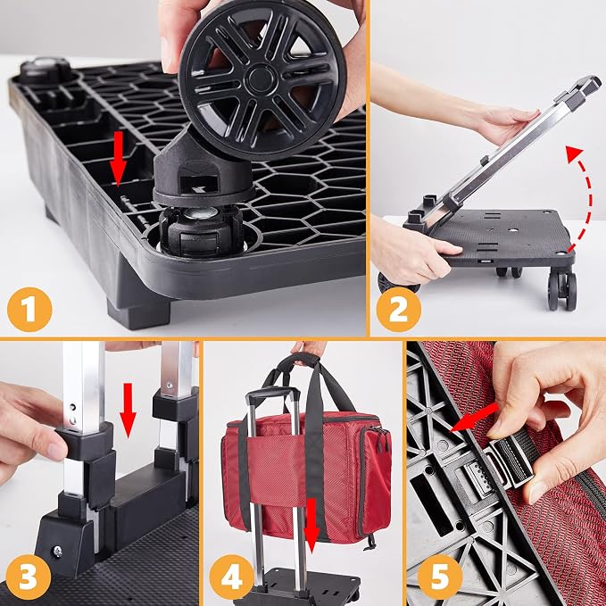 Rolling Sewing Machine Bag with Universal wheels,Sewing Machine Carrying Case with YKK zipers, Compatible most Standard Brother, Singer, Bernina, Sewing Machines.For Women - Image 6