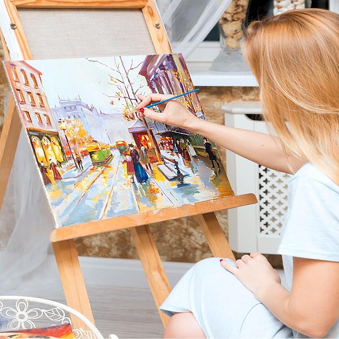ESRICH Canvas for Painting 12x16, 16 Pack Canvas Boards for Painting Cotton Primed Large Blank Canvases for Kids & Adults, Painting Canvas Panels for Oil, Watercolor, Acrylic Paint, Tempera. - Image 5