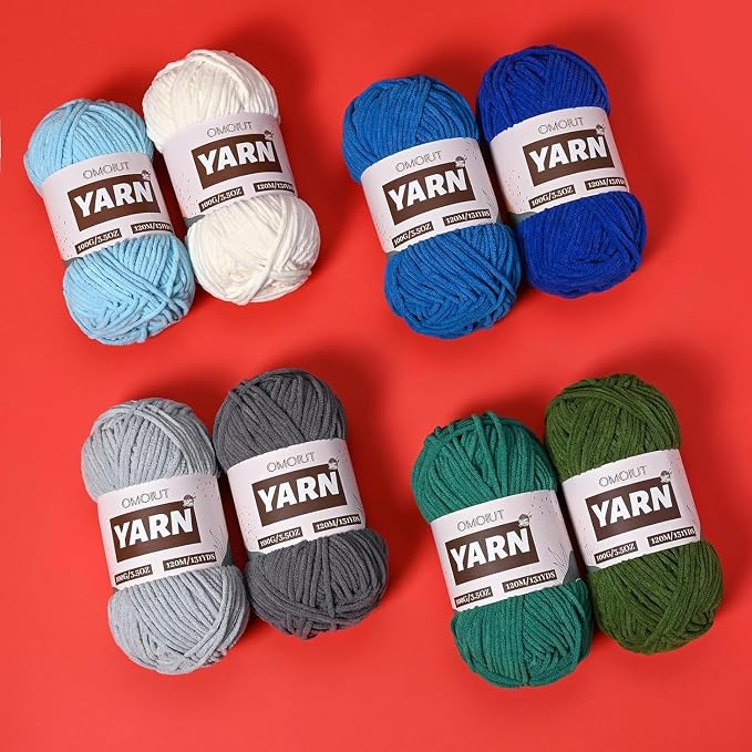20 Pack 70.5oz/2624yds Bulky Multicolor Yarn Set, Plush Chenille Blanket Yarn for Crocheting, Fluffy Velvet Yarns for Crochet, Fuzzy Baby Yarns for Crocheting Soft, Crochet Amigurumi B - Image 6