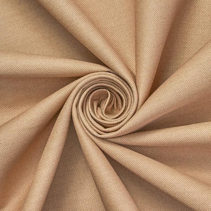 Cotton Duck Canvas Fabric Heavy Duty Outdoor 10 Oz Thick Cloth Material By The Yard & Roll Wholesale - Khaki (5 Yards) - Image 3