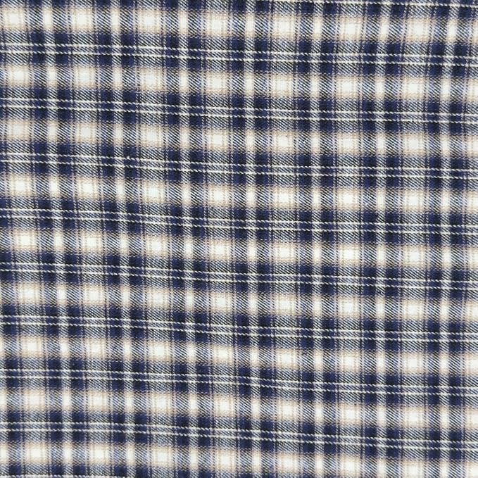FabricLA 100% Cotton Flannel Fabric 60" Wide 180 GSM Lightweight - Super Soft Fabric for Sewing Quilts Pajamas Blankets Shirts and Crafts - Coastal Ember Plaid Check, Style 18-2 Yard Pre Cut by FabricLA