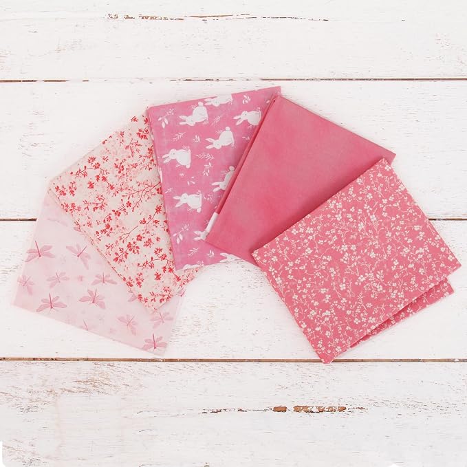 Threadart Cotton Quilting Fabric, Fat Quarter Grab Bag | Cotton fabric for quilting, sewing, crafts and home decor. Smooth woven fabric cuts cleanly for handmade projects. by ThreadArt