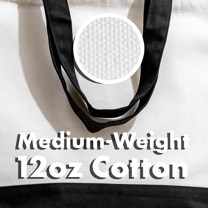 Carrywell Canvas Tote Bags 12-Pack, 15"x 18.5" - Image 6