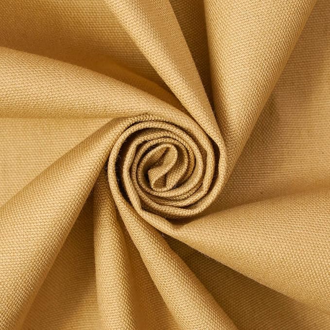Cotton Duck Canvas Fabric Heavy Duty Outdoor 10 Oz Thick Cloth Material By The Yard & Roll Wholesale - Green Sulphur (1 Yard) - Image 3