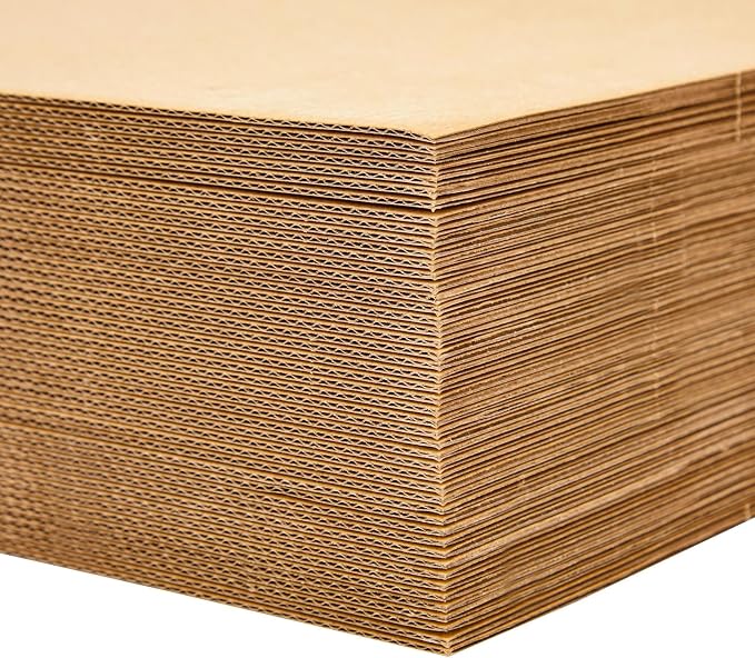 Juvale Corrugated Cardboard Sheets - 11 x 14 in, Brown, 50 Pack - Packing Cardboard Sheets & Backing for Packaging & Art Projects - Image 9